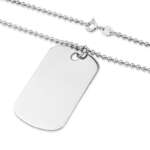 Chapa Militar Personalizable Grabado QR Plata – Joyas 24 horas- Fabricantes  de Joyería en Córdoba